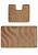 Комплект ковриков для ванной и туалета Symphony 2546 Light Brown BQ