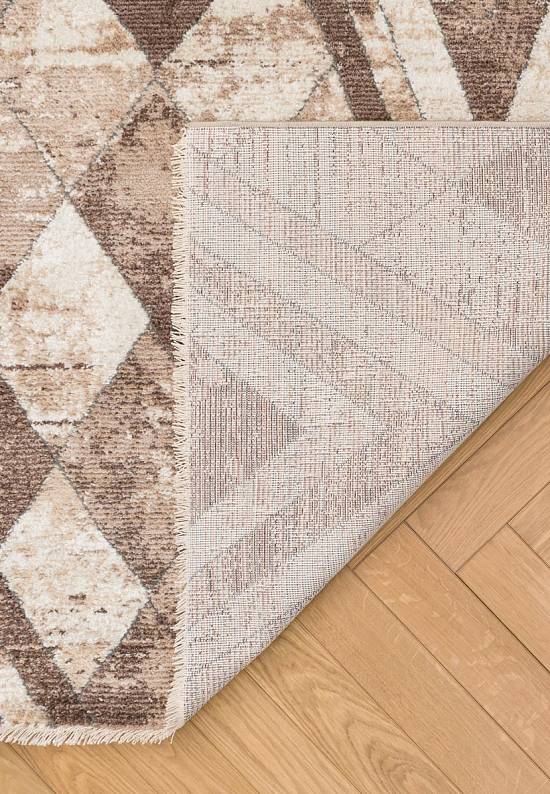 Недорогой ковер из полиэстера O0198-070 Beige