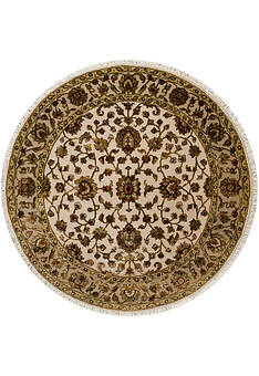 дизайн ковра Kashan gold 10/10 SC-733-1-Ivory/Camel круг