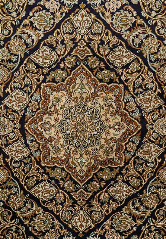 Шелковый ковер ручной работы IIST-GIJ5KK29K Kashan Blue