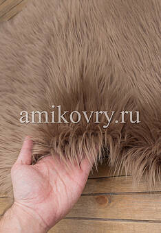 фактура искусственной овчины grey