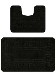 дизайн комплекта ковриков для ванной Confetti Bath Maximus Ethnic 2513 Black PS