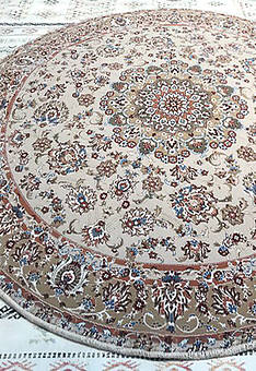 Ковер Mashad wool Brilliant Nain 5.75308-cream discount4 круг