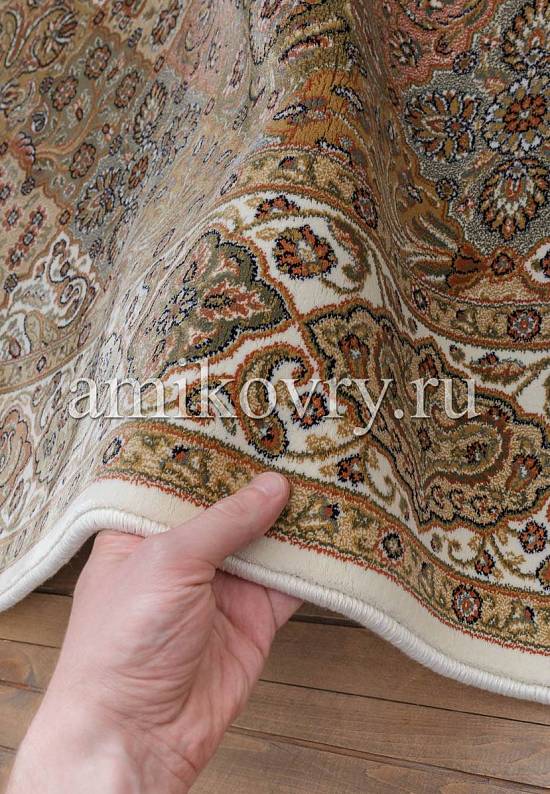 Высокоплотный ковер из вискозы 2M046-White