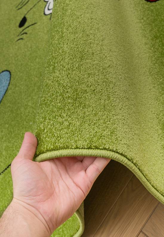Недорогой синтетический ковер 2823-Green
