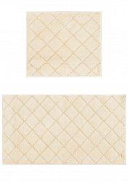 дизайн комплекта ковриков для ванной Confetti Bath Cotton Uni 17714 1640 Naturel-Ecru