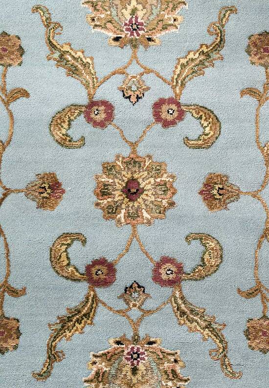 Элитный ковер ручной работы 10/10 RS-03-4-Light Blue/Ivory