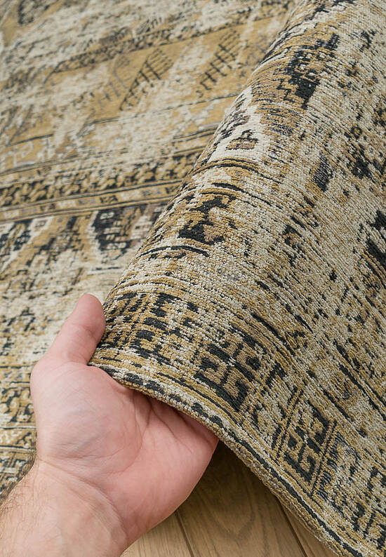 Винтажный безворсовый ковер из Бельгии LM3297-L09