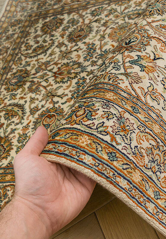 Шелковый ковер ручной работы IIST-GIC7KKJC5 All Over Cream