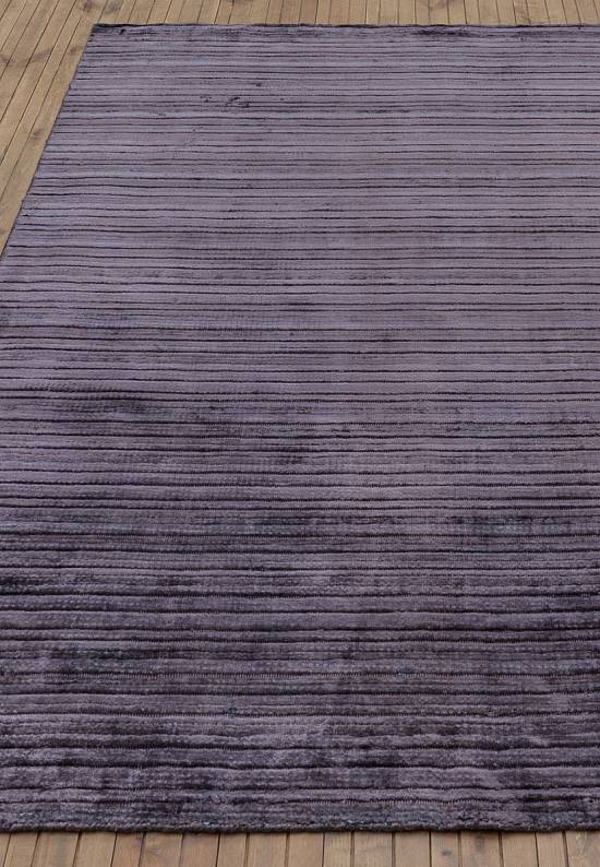 Однотонный ковер из вискозы 8005-Dark Grey