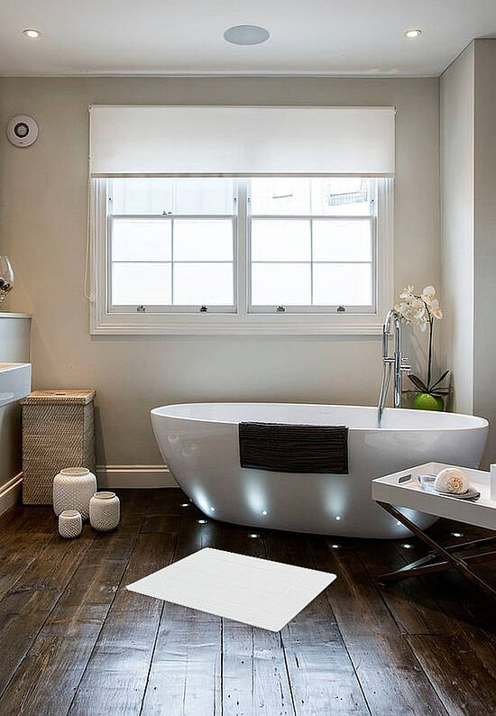 Белый коврик для ванной из хлопка White