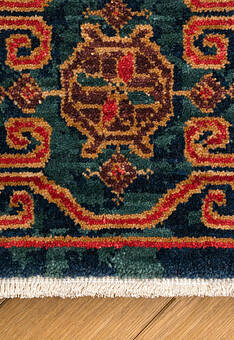 фрагмент ковра Kadim KDM 01 Navy Red