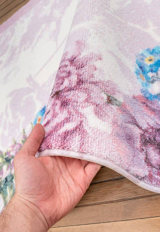 Квадратный коврик для ванной Pick Flower 01 Lilac