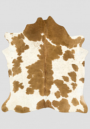 дизайн натуральной шкуры коровы Коричнево-белая 1128