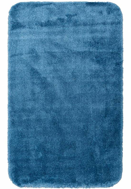 Синий мягкий коврик для ванной 3531 Dark Blue