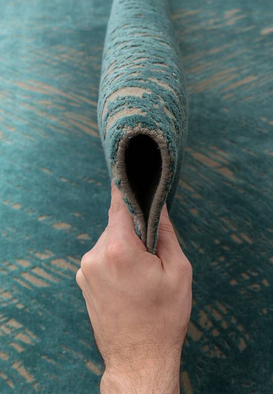 Индийский ковер ручной работы Deep Teal