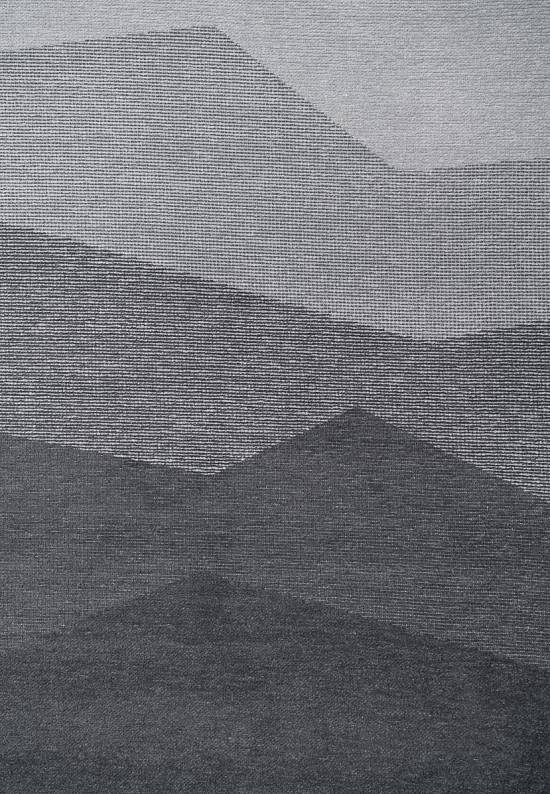 Двусторонний безворсовый ковер Merise-Grey