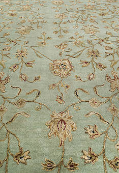 фрагмент ковра Kashan gold 103 Green Ivory