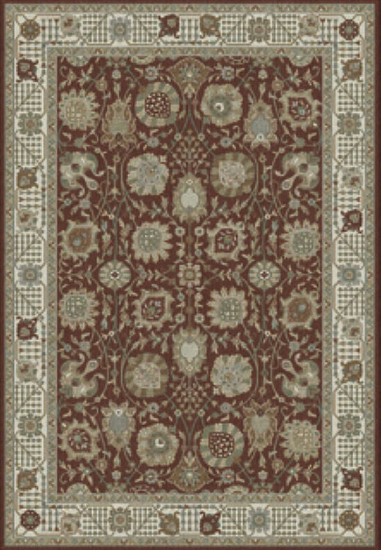 Классический тонкий ковер VA6419-V477