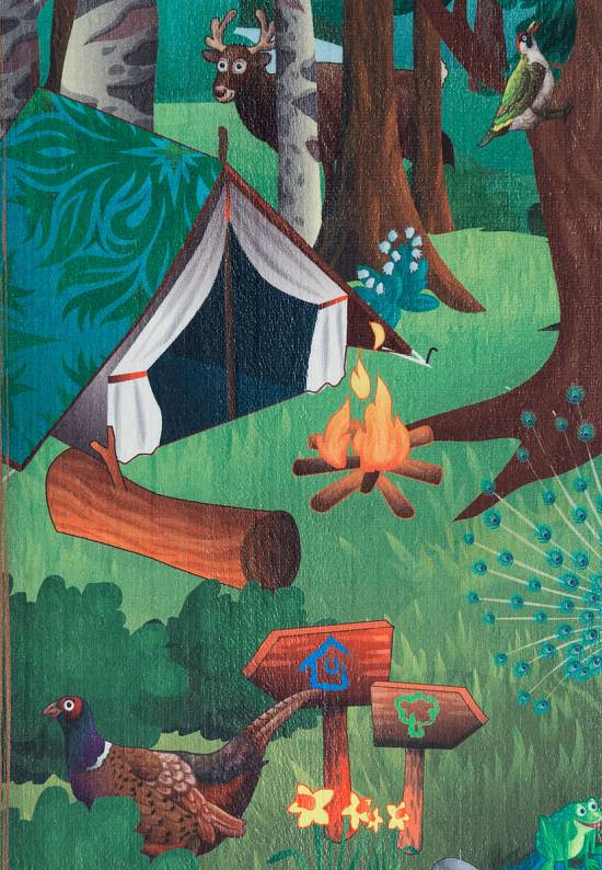 Детский мягкий игровой коврик Foret Discoverte-C