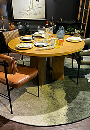 безворсовый ковер в интерьере Reflection LR5223-L256 discount круг