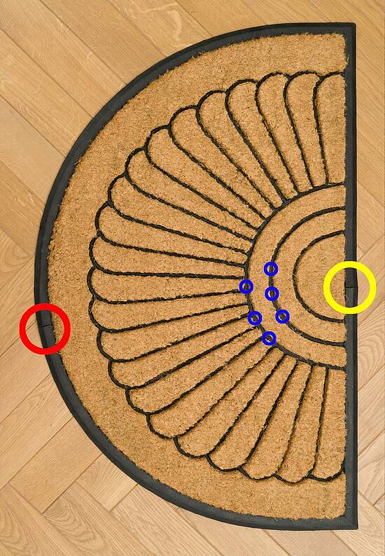 Входной коврик из кокосовой щетины Nippon-32107 discount4