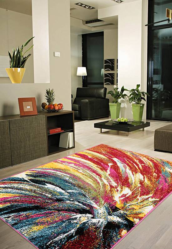 Недорогой синтетический ковер 2950-Multicolor