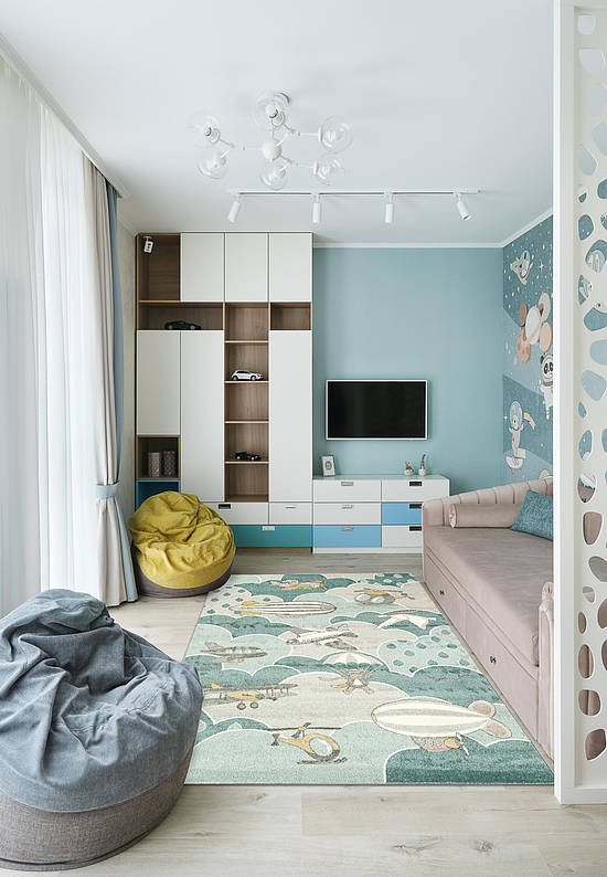 Недорогой современный ковер C225-Multicolor