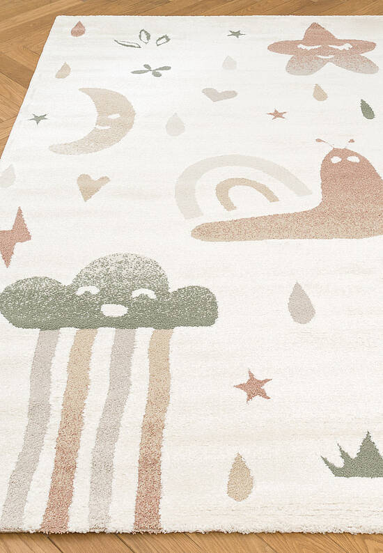 Детский ковер PCL 06 Cream Multy