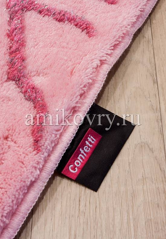 Коврик для ванной Confetti Bath Elite Myra 807 Pastel Pink