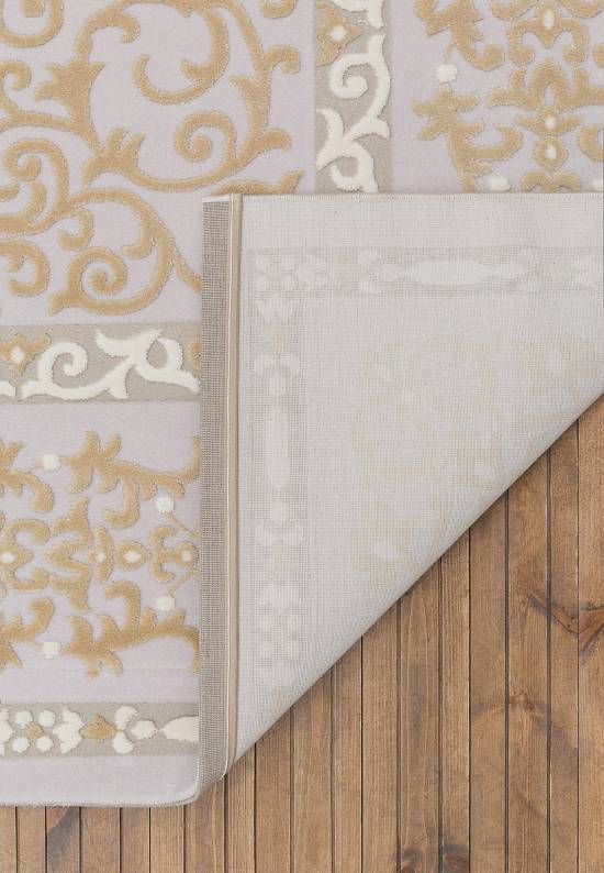 Турецкий синтетический ковер 12451-Cream-1