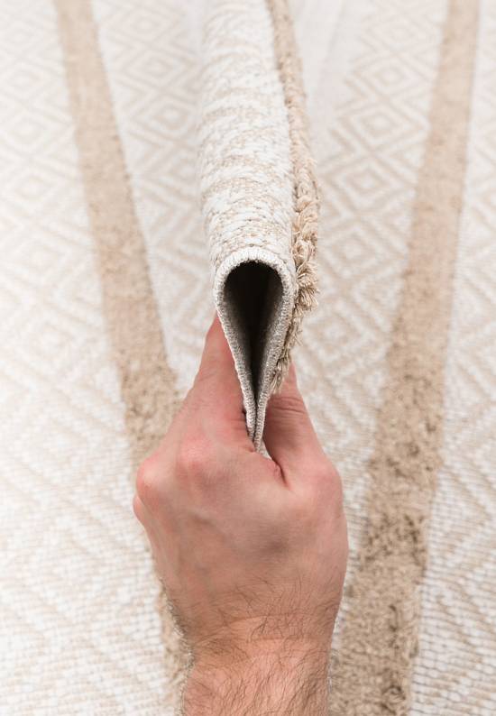 Турецкий хлопковый ковер DBL 02 Cream Beige