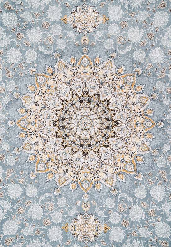 Иранский высокоплотный ковер G253-Pale-Blue