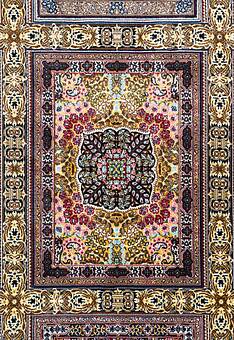 фрагмент ковра Ottoman Silk Farshineh-Dark Blue