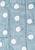 Детский стираемый ковер Polka Dots Blue-White