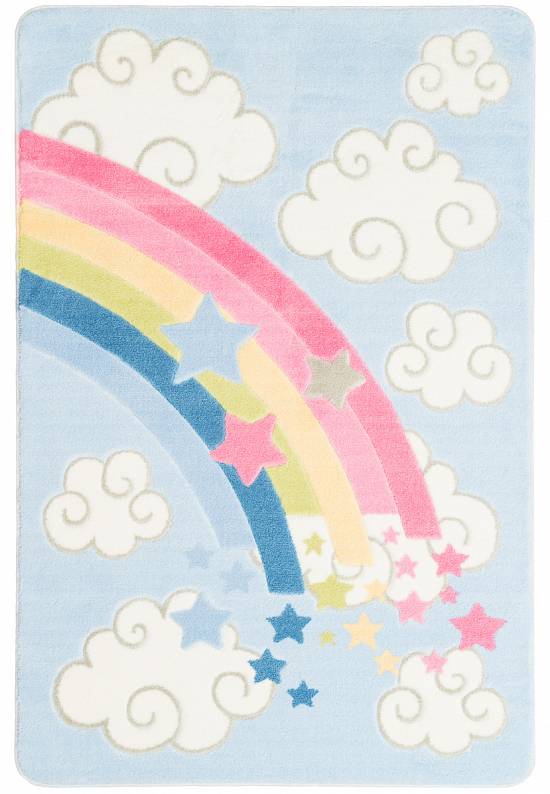 Детский ковер с ворсом Rainbow 01 Blue