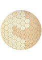 Ковер ручной работы Lorena Canals Cotton Honeycomb Gold круг
