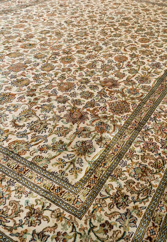 Шелковый ковер из Индии 252374-Afshar beige