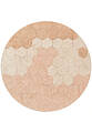 Ковер ручной работы Lorena Canals Cotton Honeycomb Rose круг