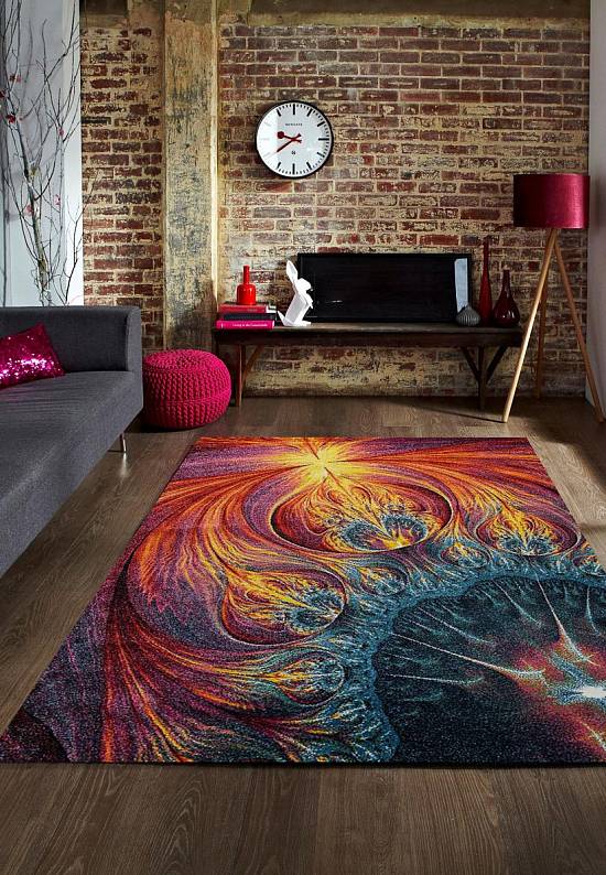 Недорогой синтетический ковер C013-Multicolor