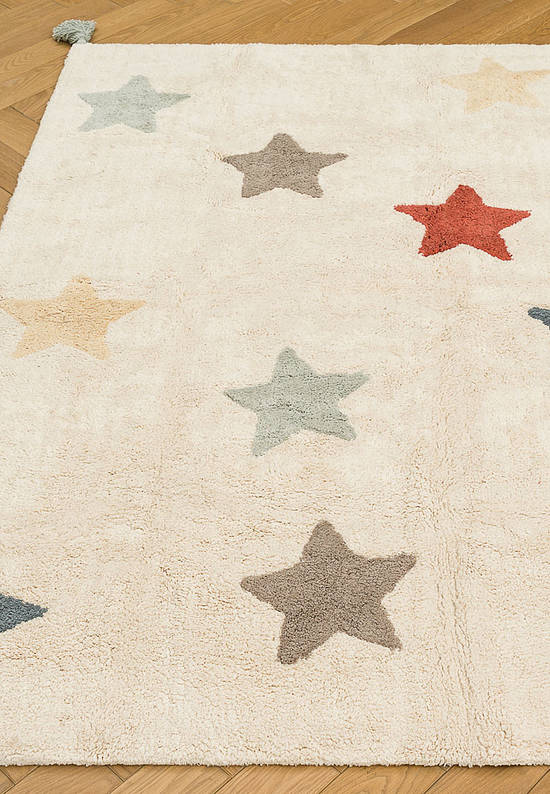 Современный хлопковый ковер Vintage Stars
