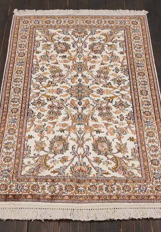Шелковый ковер ручной работы из Индии 244229-Afshar beige/beige