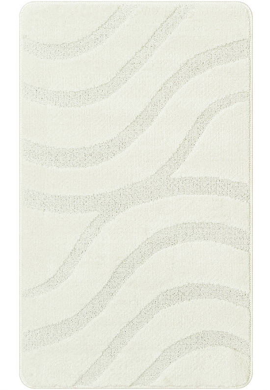 Белый комплект ковриков для ванной и туалета Symphony 2581 Pearl White