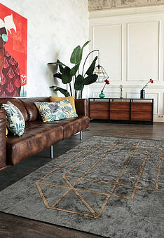 ковер безворсовый в интерьере Couture Duo SC6182