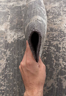 фактура ковра Chaos Theory By Kavi 8/8-RWB ESK-411-Medium Gray/White Sand