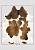 Натуральная шкура коровы Триколор коричневый 772