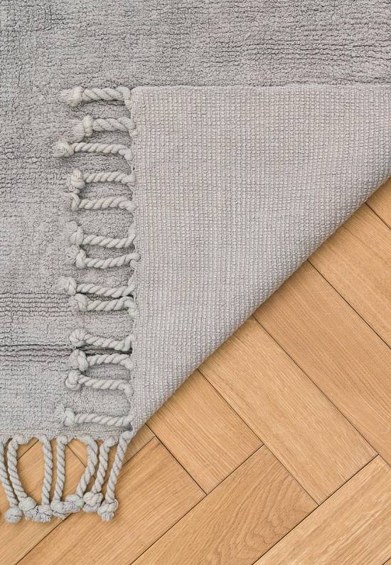 Серый комплект ковриков для ванной и туалета Paloma-Light Gray