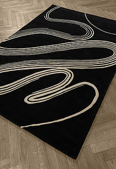 ковер в перспективе Brink And Campman Black Flow