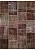 Безворсовый ковер-пэчворк ручной работы 024-Dark Brown