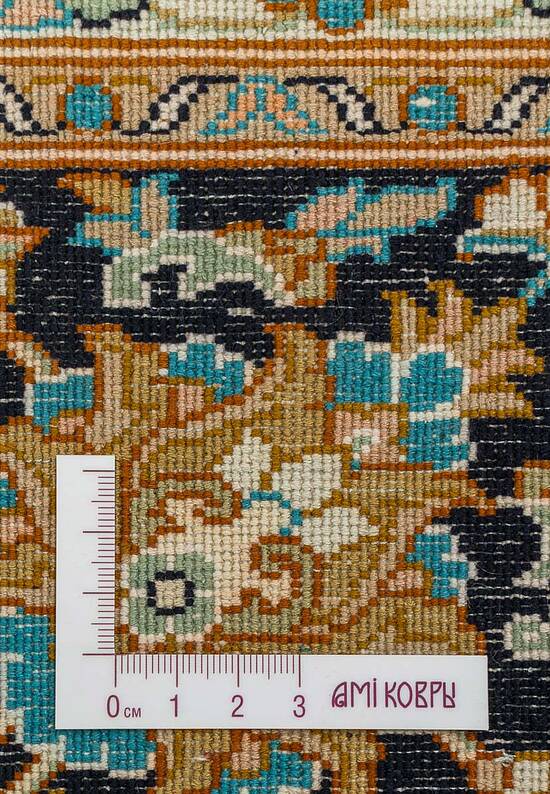 Шелковый ковер ручной работы 474886 Dark Blue